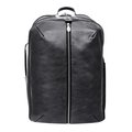 Mckleinusa McKlein USA 18895 17 in. U Series Englewood Leather Triple Compartment Carry-All Laptop & Tablet Weekend Backpack; Black 18895